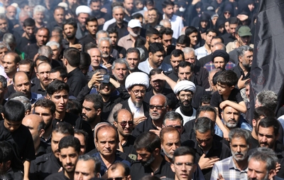 قافله عزاداری امام حسن عسکری (ع) همراه با تشییع شهید گمنام