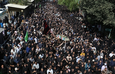 قافله عزاداری امام حسن عسکری (ع) همراه با تشییع شهید گمنام