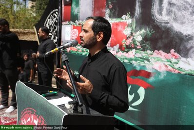 قافله عزاداری امام حسن عسکری (ع) همراه با تشییع شهید گمنام