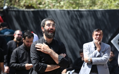 قافله عزاداری امام حسن عسکری (ع) همراه با تشییع شهید گمنام