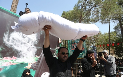 قافله عزاداری امام حسن عسکری (ع) همراه با تشییع شهید گمنام