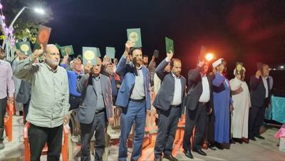 جشن بزرگ میلاد دو نور در شهرستان بدره برگزار شد
