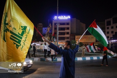 شادی مردم اهواز از پیروزی بزرگ فلسطین