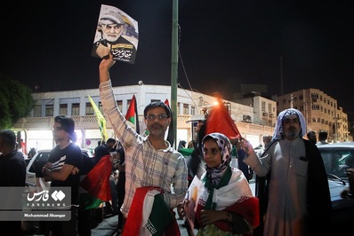 شادی مردم اهواز از پیروزی بزرگ فلسطین