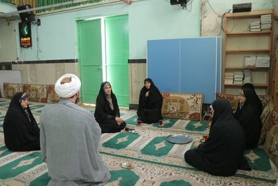 دیدار مدیرعامل بنیاد هدایت با امام محله منطقه شیخ آباد قزوین