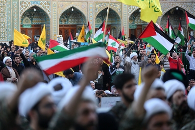 اجتماع بزرگ مردم قم در حمایت از مظلومان فلسطین