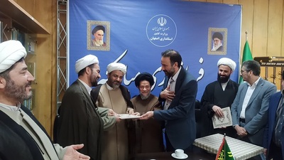 جلسه تکریم و معارفه رؤسای اداره تبلیغات اسلامی شهرستان مبارکه برگزار شد