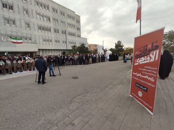 زنجیره دانش آموزان تبریزی در حمایت از کودکان مظلوم غزه