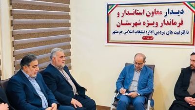 بازدید معاون استاندار و فرماندار ویژه خرمشهر از اداره تبلیغات اسلامی خرمشهر