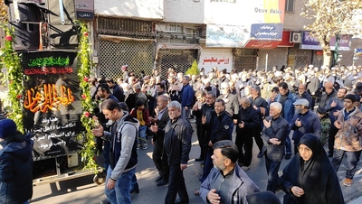 مراسم دسته روی هیئات مذهبی قزوین همزمان با سالروز شهادت حضرت زهرا (س)