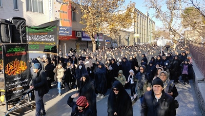 مراسم دسته روی هیئات مذهبی قزوین همزمان با سالروز شهادت حضرت زهرا (س)