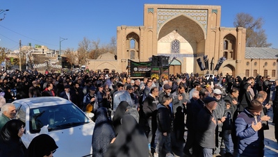مراسم دسته روی هیئات مذهبی قزوین همزمان با سالروز شهادت حضرت زهرا (س)