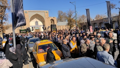 مراسم دسته روی هیئات مذهبی قزوین همزمان با سالروز شهادت حضرت زهرا (س)
