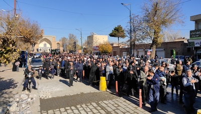 مراسم دسته روی هیئات مذهبی قزوین همزمان با سالروز شهادت حضرت زهرا (س)