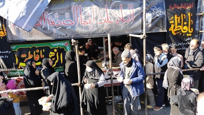 مراسم دسته روی هیئات مذهبی قزوین همزمان با سالروز شهادت حضرت زهرا (س)