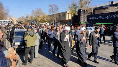 مراسم دسته روی هیئات مذهبی قزوین همزمان با سالروز شهادت حضرت زهرا (س)