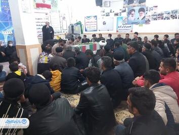 تشییع شهید گمنام در شهرستان اندیکا