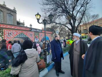 غرفه و ایستگاه صلواتی دختران حاج قاسم تبریز بمناسب شهادت سردار دل‌ها و روز مادر