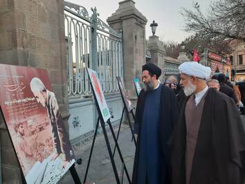 غرفه و ایستگاه صلواتی دختران حاج قاسم تبریز بمناسب شهادت سردار دل‌ها و روز مادر