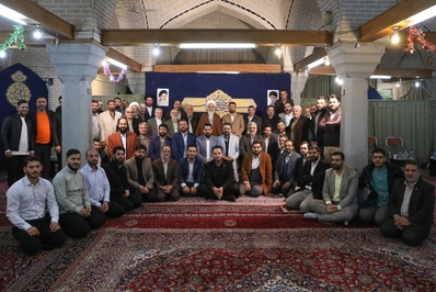 دیدار جمعی از شعرا و مداحان اهل بیت (ع) با امام جمعه قزوین