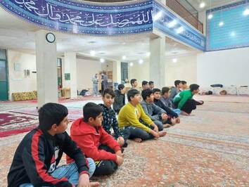 تجلیل از دانش آموزان شرکت کننده در اعتکاف شهرستان چوار