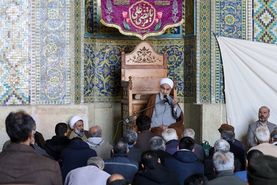 برگزاری مراسم معنوی اعتکاف در قزوین