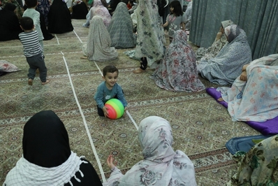 برگزاری مراسم معنوی اعتکاف در قزوین