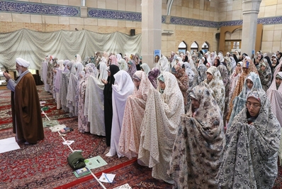 برگزاری مراسم معنوی اعتکاف در قزوین