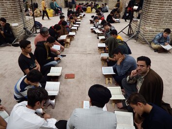 برگزاری مراسم معنوی اعتکاف در قزوین