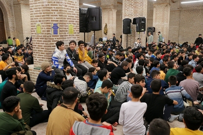 برگزاری مراسم معنوی اعتکاف در قزوین