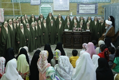 برگزاری مراسم معنوی اعتکاف در قزوین
