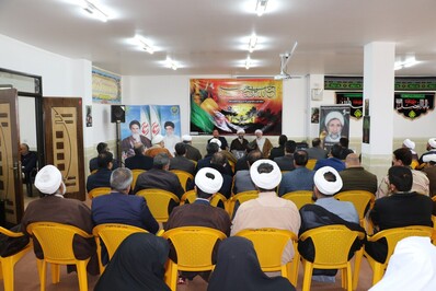 مراسم سنگر سپاری و تکریم و معارفه رئیس اداره تبلیغات اسلامی شهرستان ورزنه