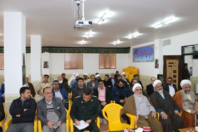 مراسم سنگر سپاری و تکریم و معارفه رئیس اداره تبلیغات اسلامی شهرستان ورزنه