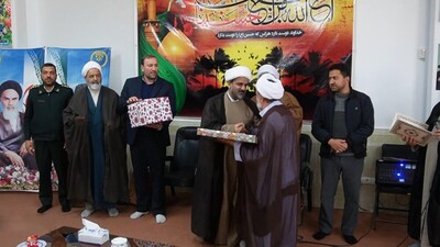 مراسم سنگر سپاری و تکریم و معارفه رئیس اداره تبلیغات اسلامی شهرستان ورزنه