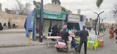 برپایی مواکب در راهپیمایی ۲۲ بهمن به همت اداره کل تبلیغات اسلامی