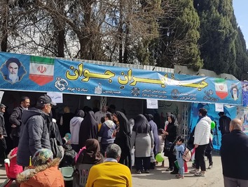 برپایی مواکب در راهپیمایی ۲۲ بهمن به همت اداره کل تبلیغات اسلامی