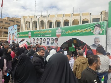 برپایی مواکب در راهپیمایی ۲۲ بهمن به همت اداره کل تبلیغات اسلامی