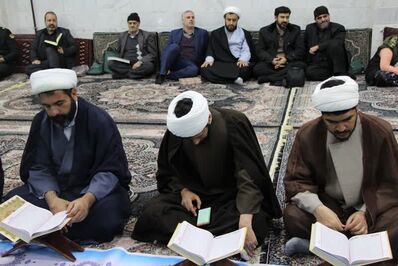 محفل انس با قرآن یادبود شهید امنیت سرتیب محمود خداداد در ملایر