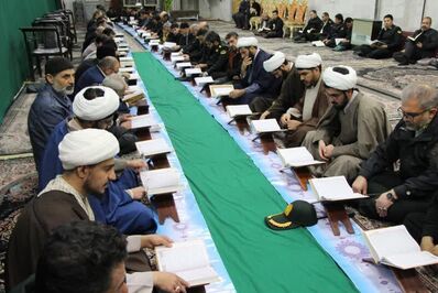 محفل انس با قرآن یادبود شهید امنیت سرتیب محمود خداداد در ملایر
