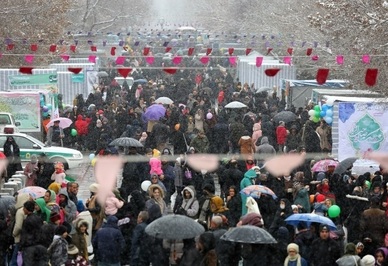 مهمانی ۱۵ کیلومتری نیمه شعبان در همدان