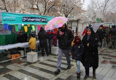 مهمانی ۱۵ کیلومتری نیمه شعبان در همدان
