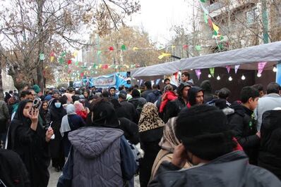 جشن یک کیلومتری ملایری‌ها در میلاد منجی همرمان با سراسر استان همدان