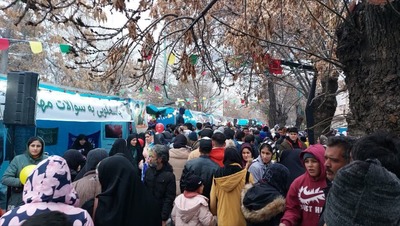 جشن یک کیلومتری ملایری‌ها در میلاد منجی همرمان با سراسر استان همدان