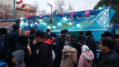 جشن یک کیلومتری ملایری‌ها در میلاد منجی همرمان با سراسر استان همدان