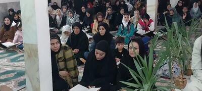 برگزاری محفل انس با قرآن در مسجد جامع مریوان