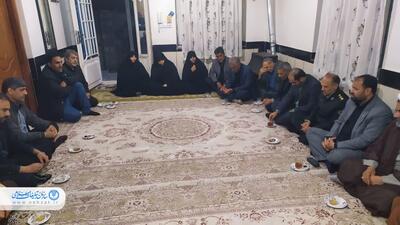 رئیس سازمان تبلیغات اسلامی کلاله با خانواده معظم شهید جهان بیکی دیدار کرد