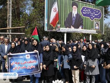 تجمع مردمی "حماسه وعده صادق" در گرگان برگزار شد