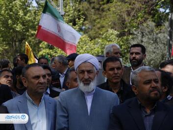 تجمع مردمی "حماسه وعده صادق" در گرگان برگزار شد