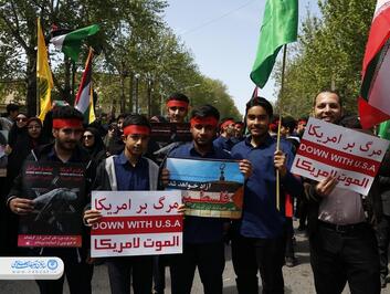 تجمع مردمی "حماسه وعده صادق" در گرگان برگزار شد