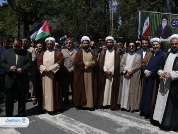 تجمع مردمی "حماسه وعده صادق" در گرگان برگزار شد